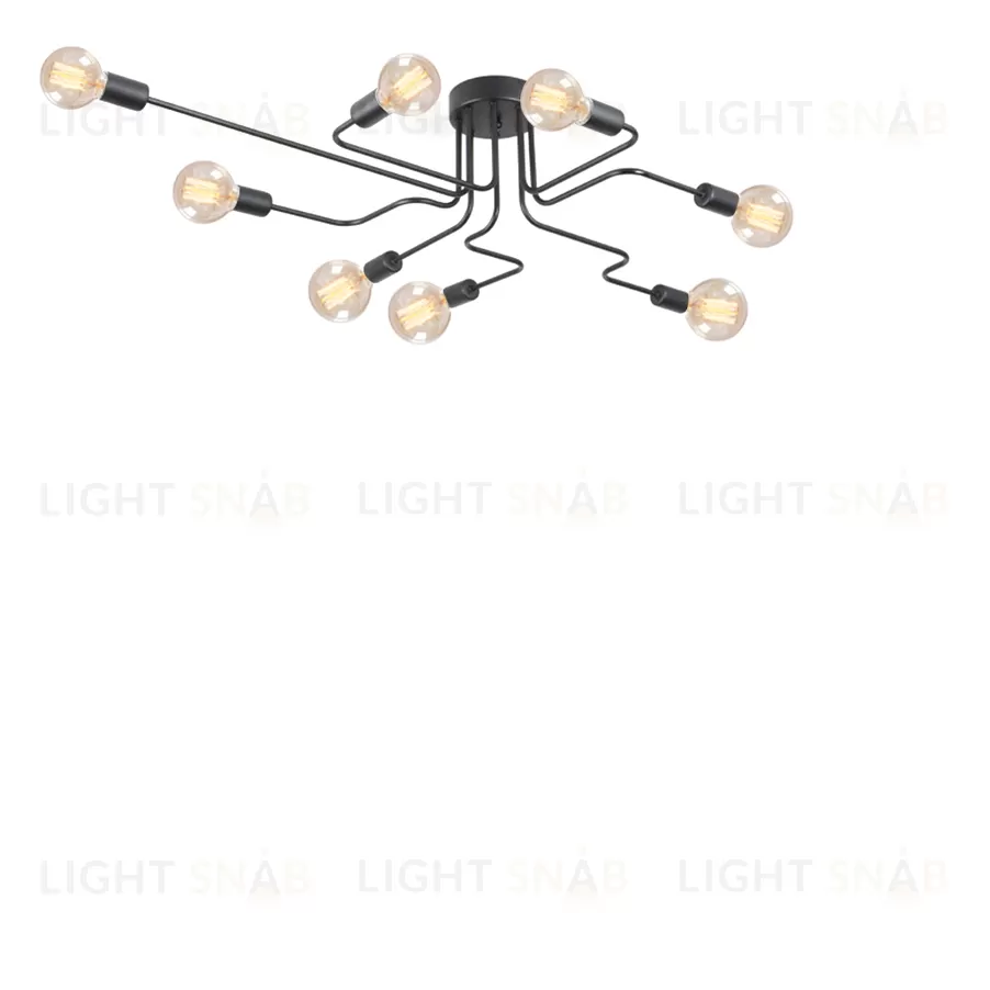 Потолочный дизайнерский светильник Spider  (8 плафонов) LSR8138