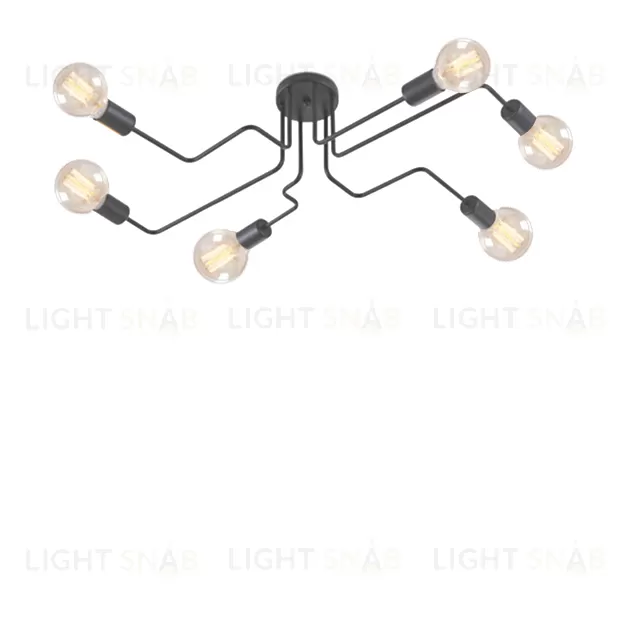 Потолочный дизайнерский светильник Spider  (6 плафонов) LSR8137