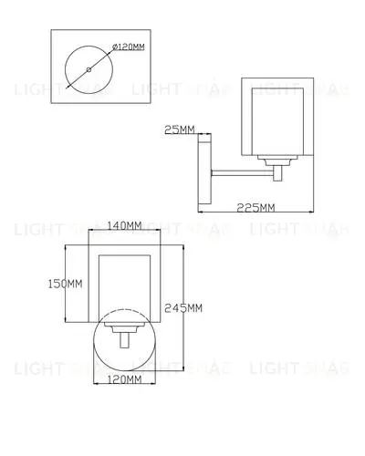 Бра Moderli V2520-1W Maximilian 1*E27*60W УТ000021531