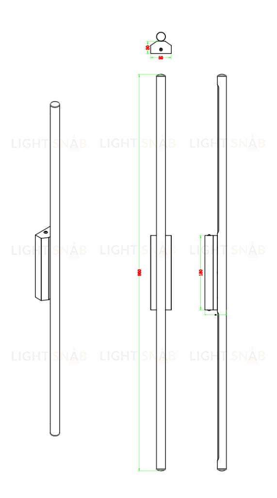 Бра ZORTES GLAZE ZRS.1201.16 Мощность-16Вт Тип лампы: Встроенный  Встроенный LED ZRS.1201.16