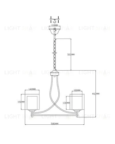 Люстра подвесная Moderli V2521-3P Maximilian 3*E27*60W УТ000021532