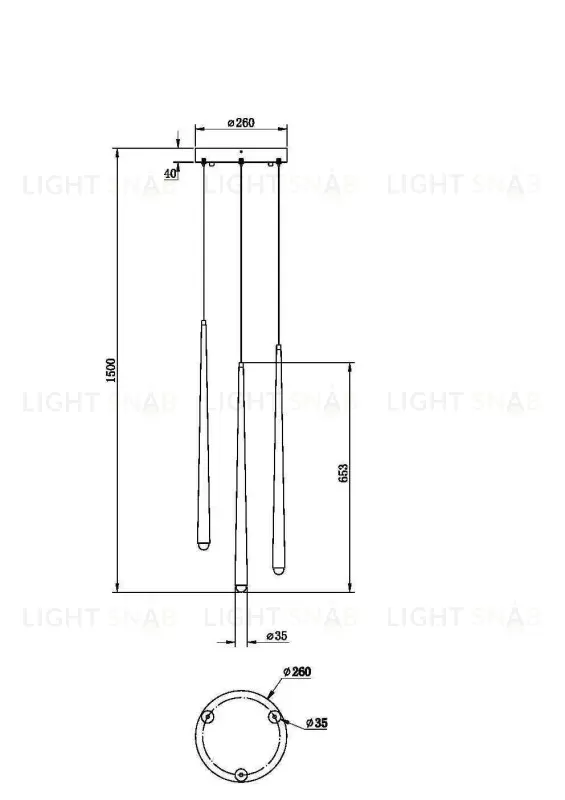 Подвесной светильник Maytoni MOD132PL-L18BSK MOD132PL-L18BSK