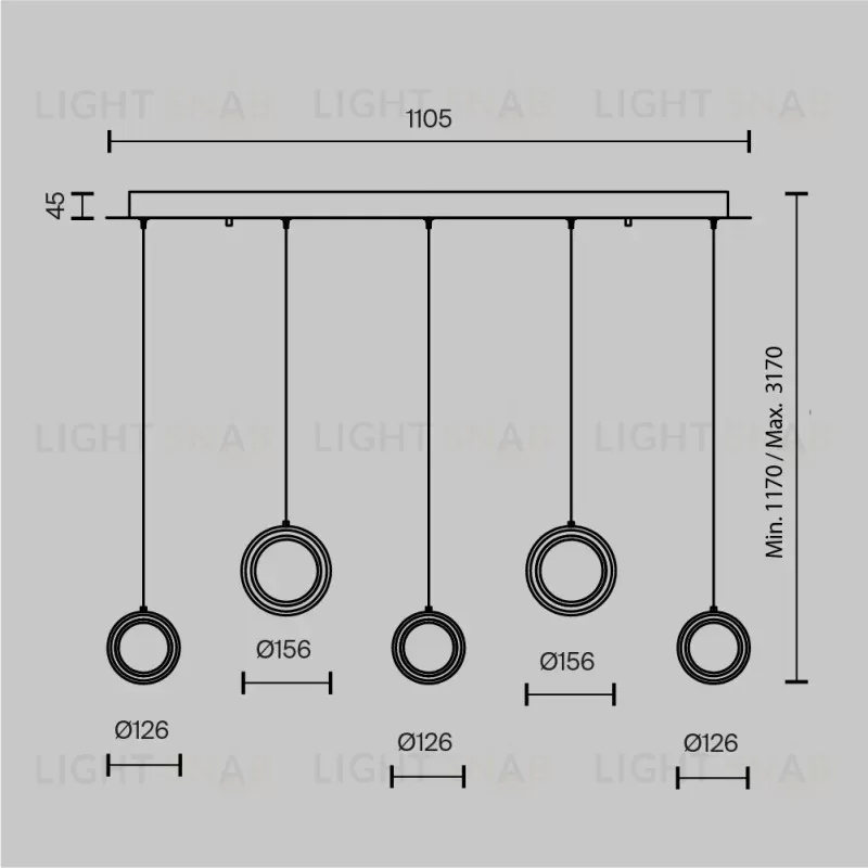 Каскадная люстра Maytoni MOD361PL-L33BS3K MOD361PL-L33BS3K