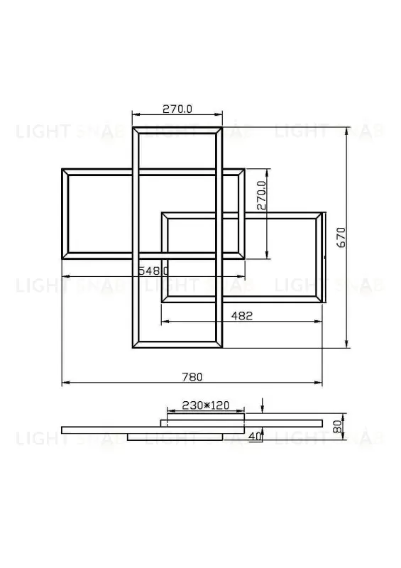 Подвесной светильник Maytoni MOD015CL-L80GK MOD015CL-L80GK