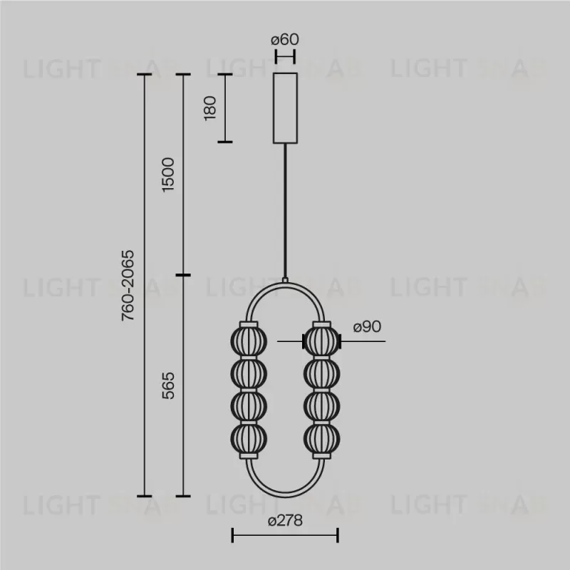 Подвесной светильник Maytoni MOD555PL-L11G3K MOD555PL-L11G3K