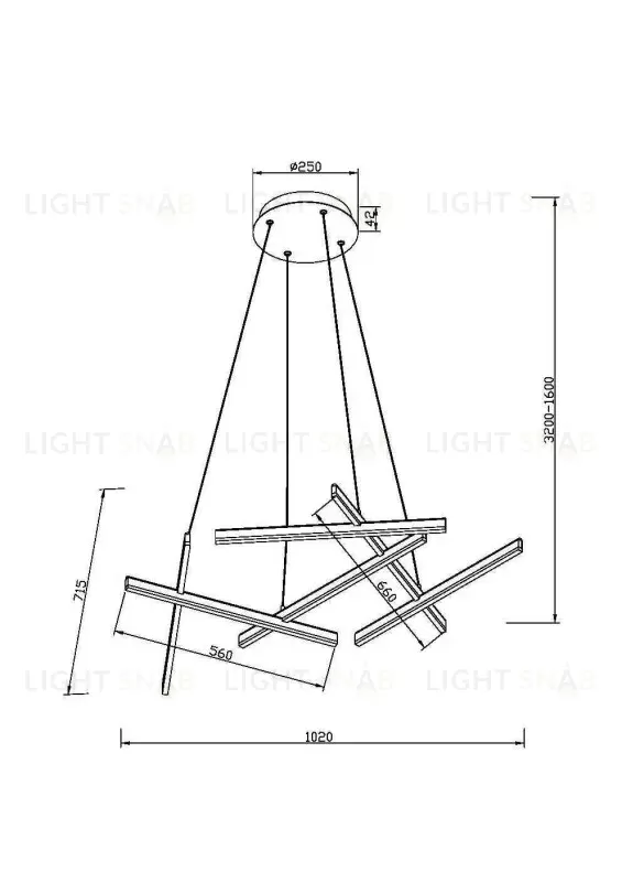 Подвесной светильник Maytoni MOD016PL-L80GK MOD016PL-L80GK