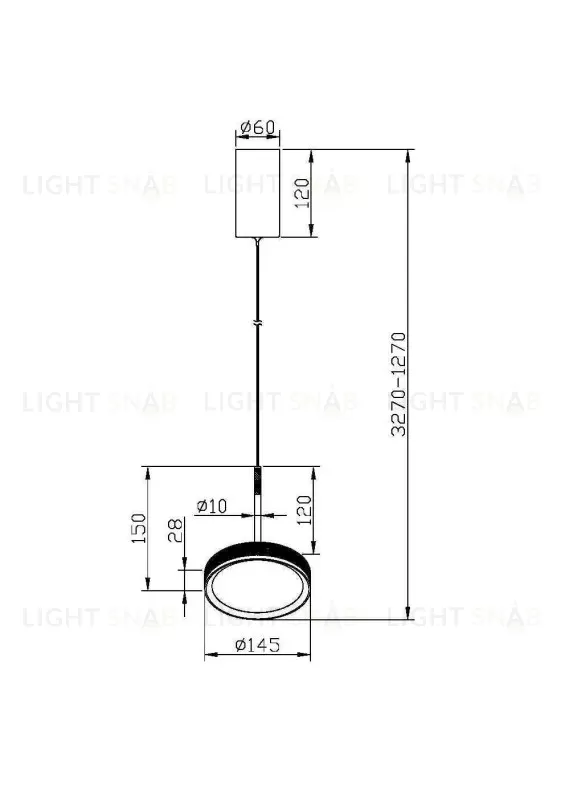 Подвесной светильник Maytoni MOD041PL-L15WG3K MOD041PL-L15WG3K