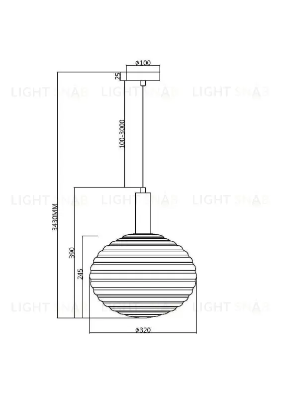 Подвесной светильник Maytoni MOD268PL-01G MOD268PL-01G