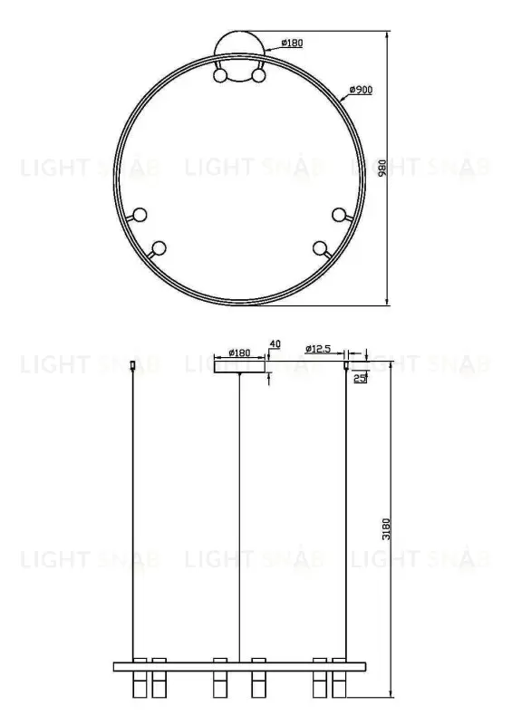 Подвесной светильник Maytoni MOD102PL-L42BK MOD102PL-L42BK