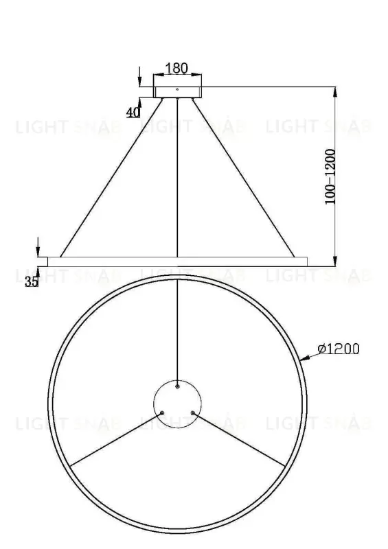 Подвесной светильник Maytoni MOD058PL-L65WK MOD058PL-L65WK