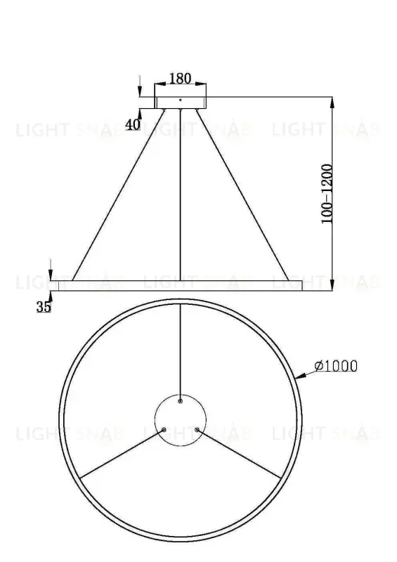 Подвесной светильник Maytoni MOD058PL-L54BSK MOD058PL-L54BSK