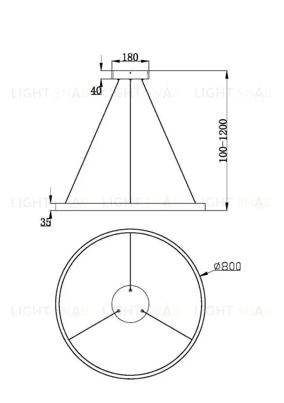 Подвесной светильник Maytoni MOD058PL-L42BSK MOD058PL-L42BSK