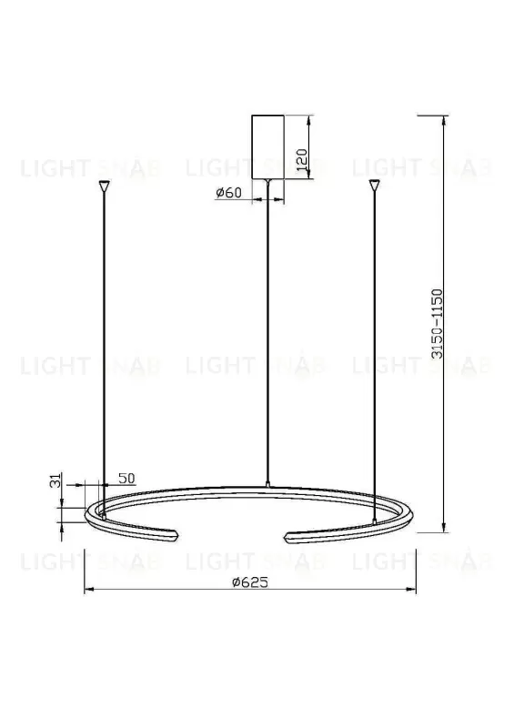 Подвесной светильник Maytoni MOD276PL-L20W3K MOD276PL-L20W3K