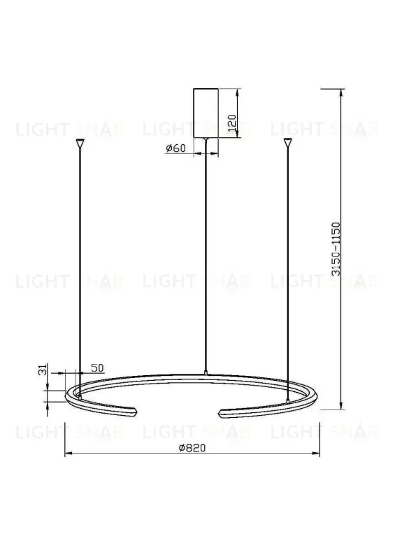 Подвесной светильник Maytoni MOD276PL-L20W3K1 MOD276PL-L20W3K1