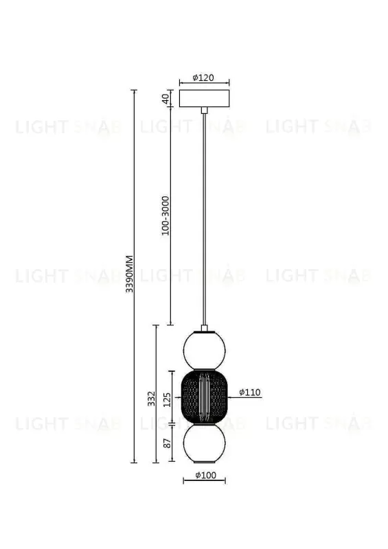 Подвесной светильник Maytoni MOD273PL-L16G3K MOD273PL-L16G3K