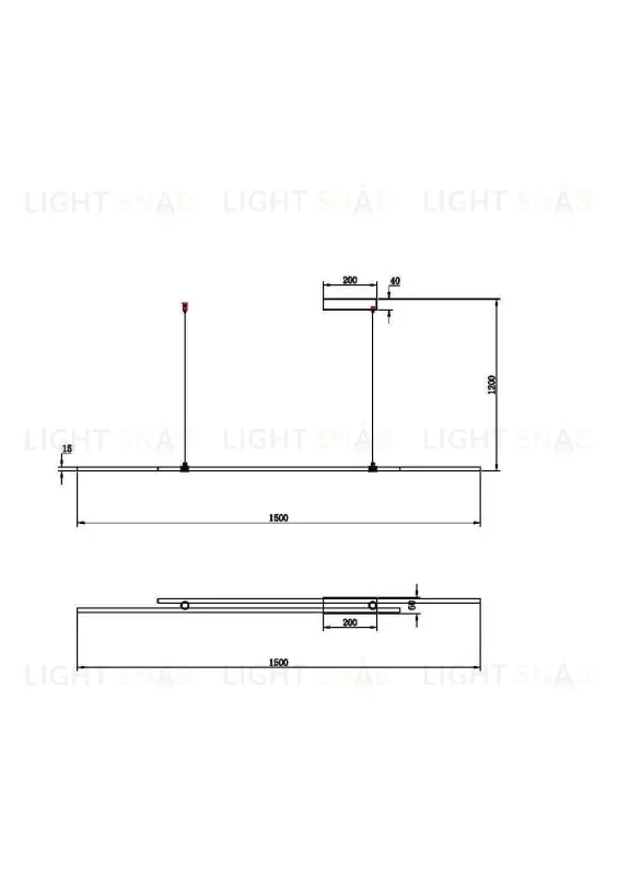 Подвесной светильник Maytoni MOD005PL-L48BSK MOD005PL-L48BSK