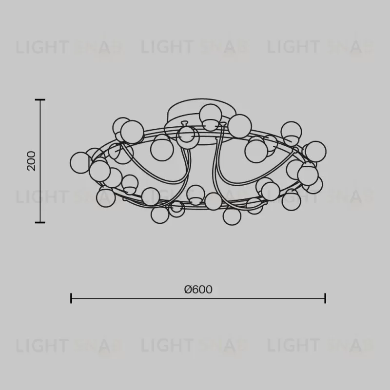 Накладная люстра Maytoni MOD081CL-L36G3K MOD081CL-L36G3K