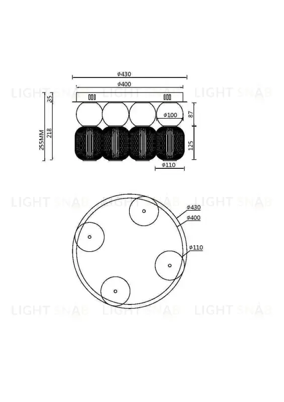 Накладная люстра Maytoni MOD273CL-L60CH3K MOD273CL-L60CH3K