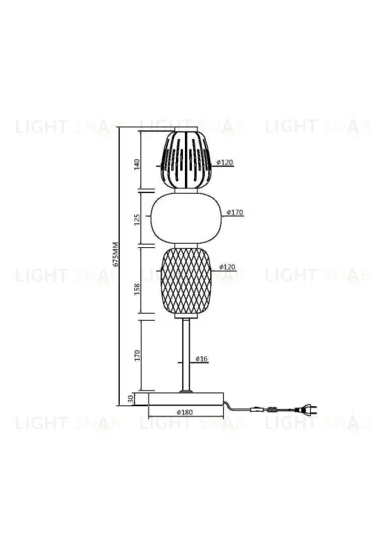 Настольная лампа Maytoni MOD267TL-L28G3K MOD267TL-L28G3K