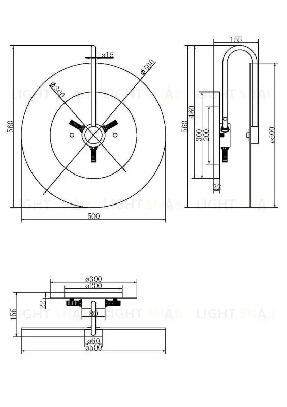 Бра Maytoni MOD305WL-03CH MOD305WL-03CH