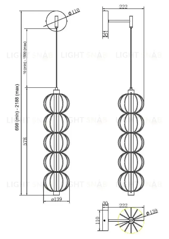 Бра Maytoni MOD216WL-L10G3K MOD216WL-L10G3K