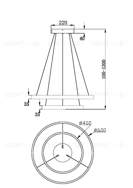 Подвесная люстра Maytoni MOD058PL-L55BSK MOD058PL-L55BSK