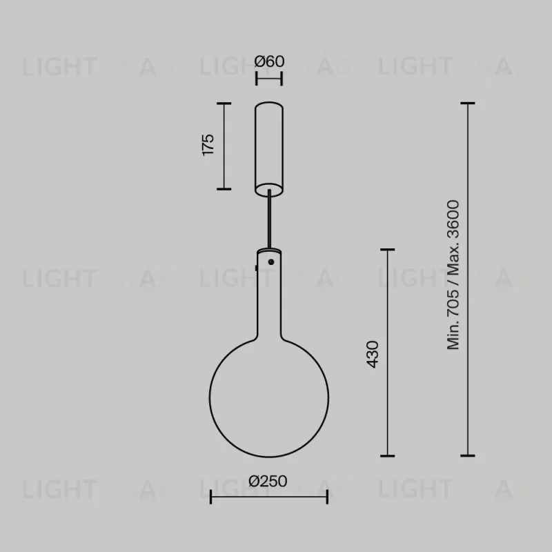 Подвесной светильник Maytoni MOD182PL-L6W3K MOD182PL-L6W3K