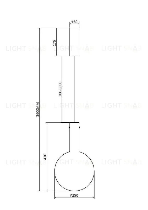 Подвесной светильник Maytoni MOD182PL-L6W3K MOD182PL-L6W3K