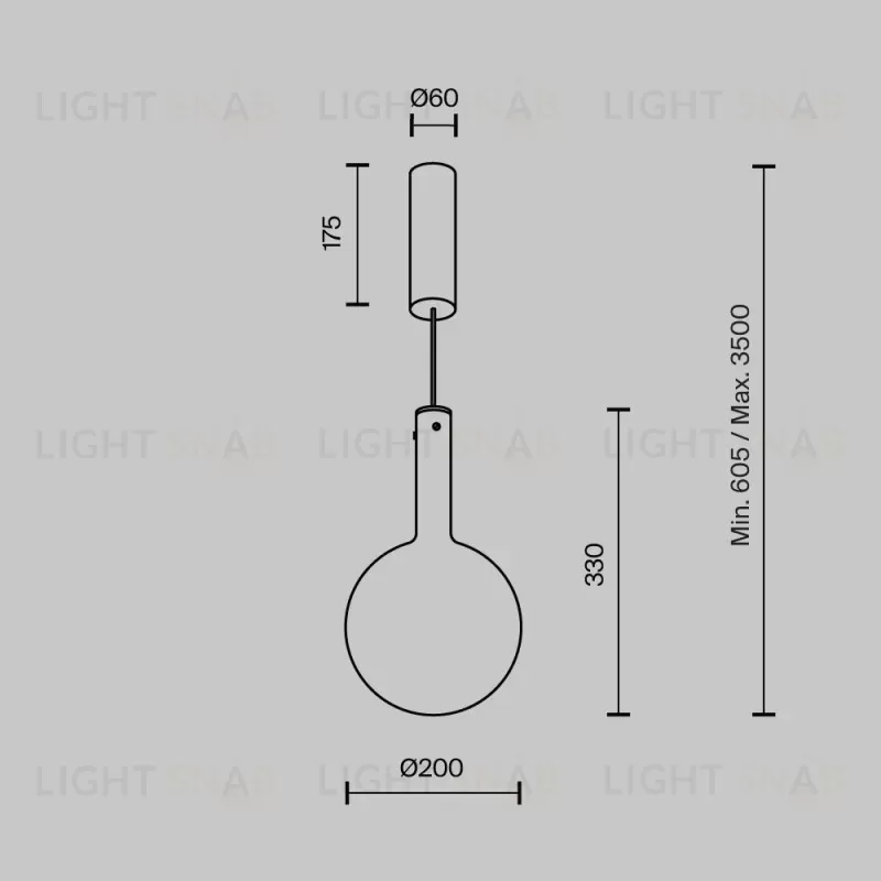 Подвесной светильник Maytoni MOD182PL-L4CG3K MOD182PL-L4CG3K