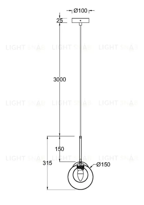 Подвесной светильник Maytoni MOD521PL-01G1 MOD521PL-01G1