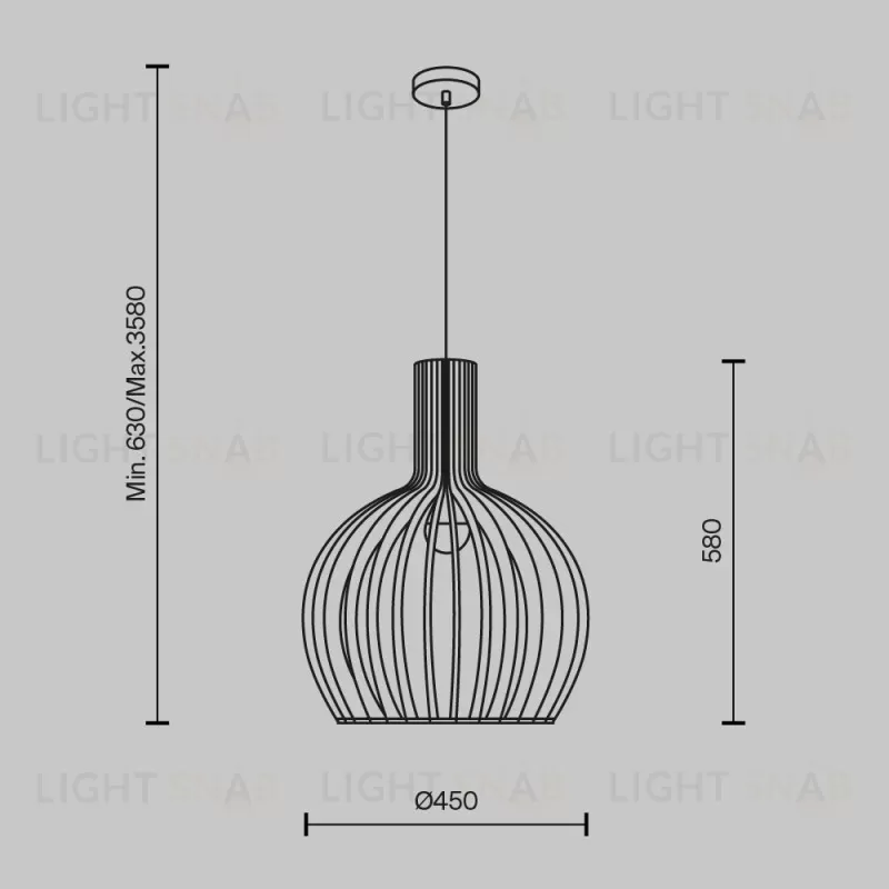 Подвесной светильник Maytoni MOD194PL-01W1 MOD194PL-01W1