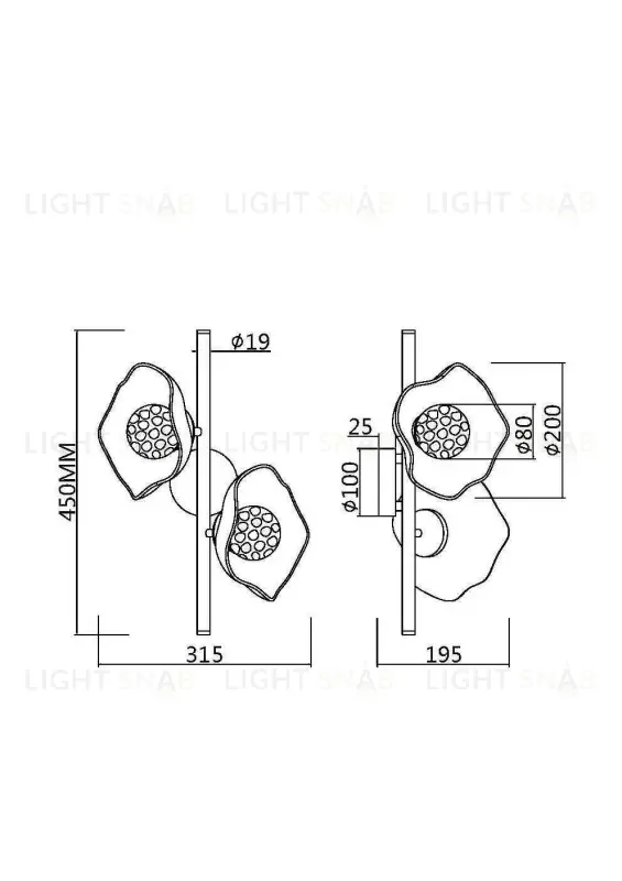 Бра Maytoni MOD207WL-02BS MOD207WL-02BS