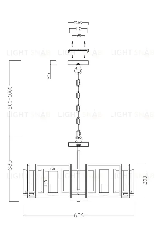 Подвесная люстра Maytoni H009PL-06G H009PL-06G