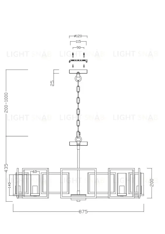 Подвесная люстра Maytoni H009PL-08G H009PL-08G