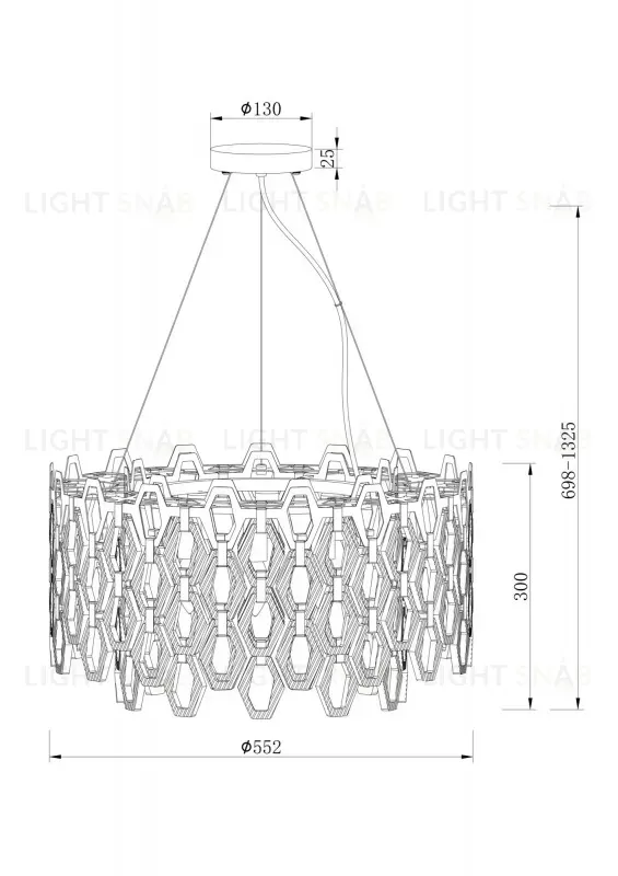 Подвесная люстра Maytoni MOD490PL-09G MOD490PL-09G