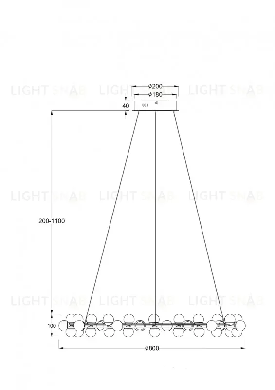 Подвесная люстра Maytoni MOD081PL-L60G3K MOD081PL-L60G3K