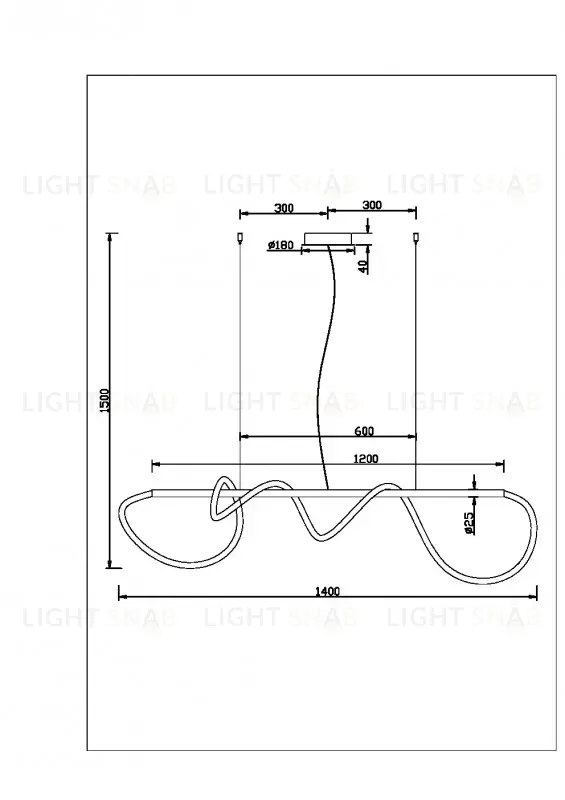 Подвесной светильник Maytoni MOD166PL-L30G3K MOD166PL-L30G3K