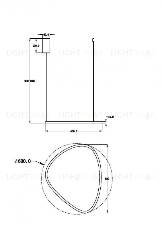 Подвесной светильник Maytoni MOD072PL-L28B3K MOD072PL-L28B3K