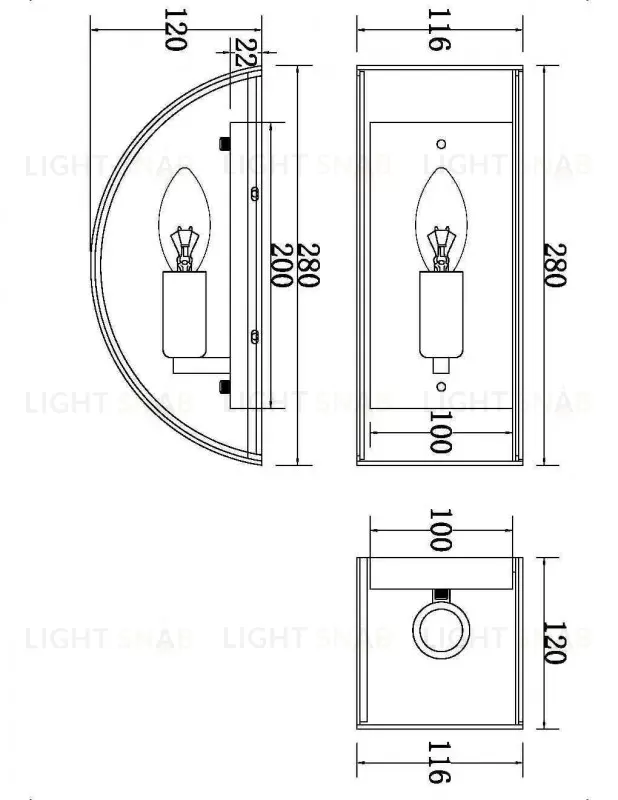 Бра Maytoni MOD096WL-01G MOD096WL-01G