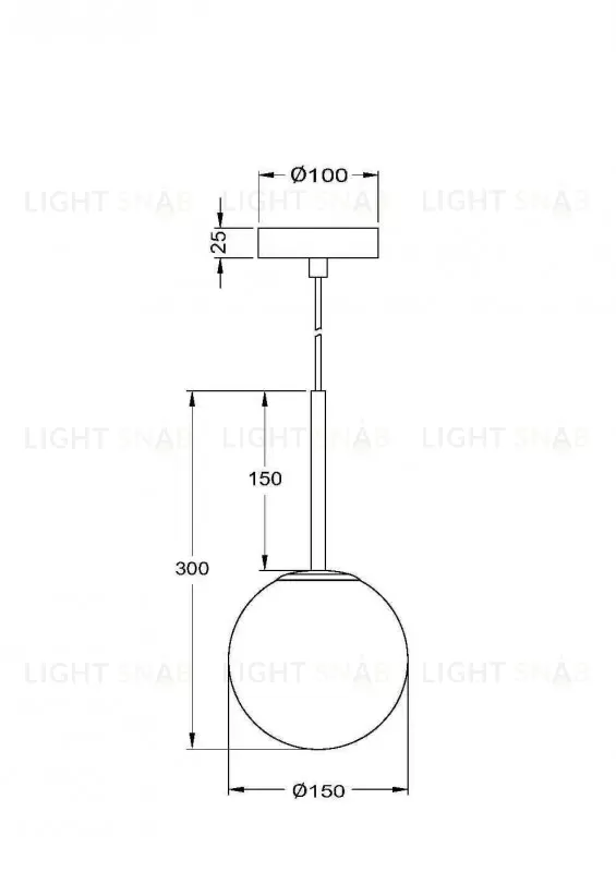 Подвесной светильник Maytoni MOD321PL-01B MOD321PL-01B