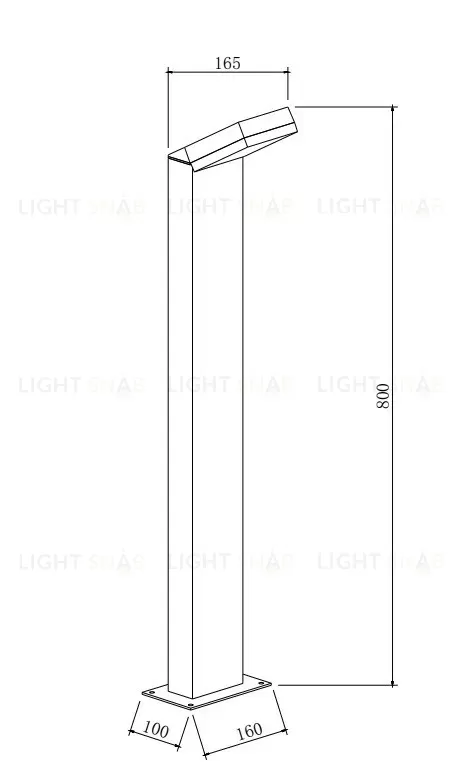 Садово-парковый светильник Maytoni O595FL-L12B3K O595FL-L12B3K