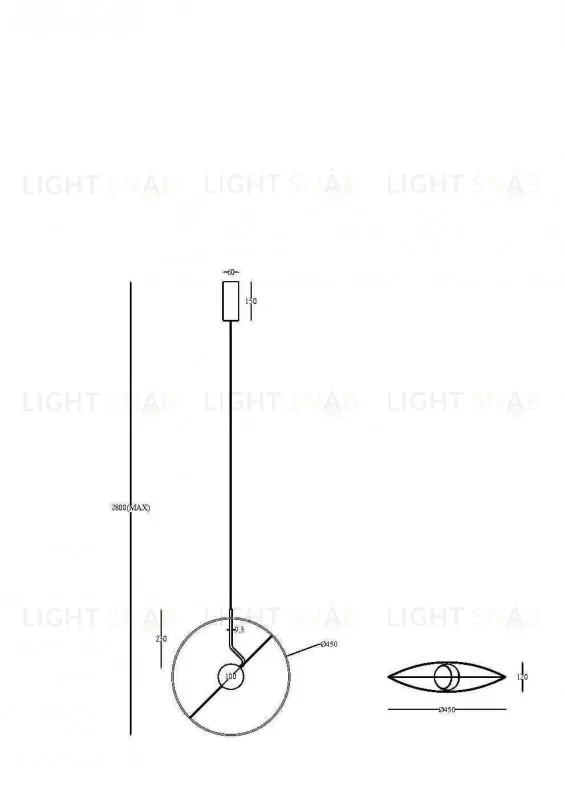 Подвесной светильник Maytoni MOD154PL-L6W3K MOD154PL-L6W3K