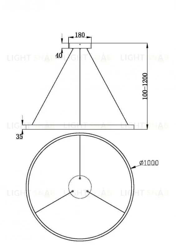 Подвесной светильник Maytoni MOD058PL-L54BS3K MOD058PL-L54BS3K