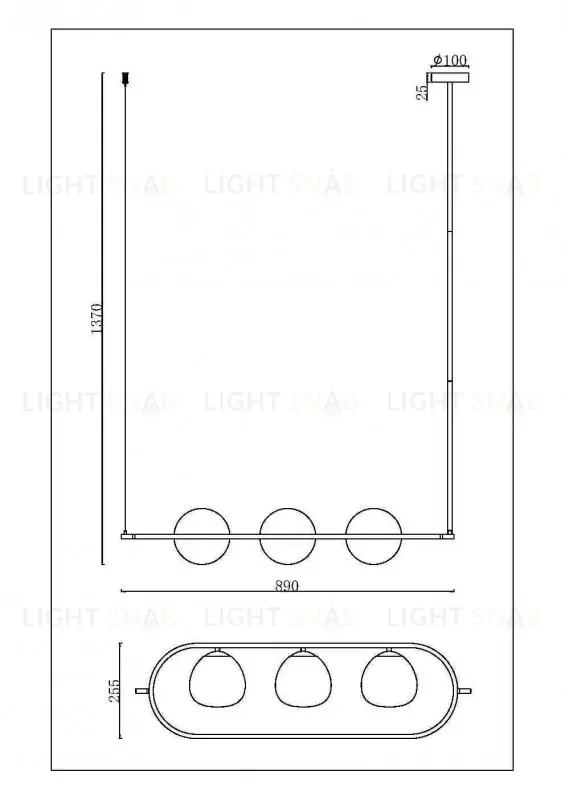 Подвесной светильник Maytoni MOD221PL-03N MOD221PL-03N