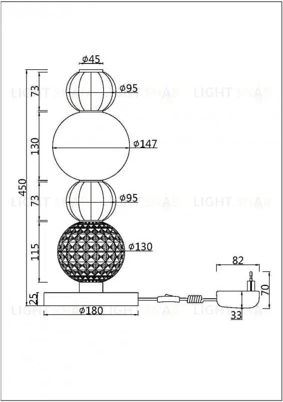 Настольная лампа Maytoni MOD301TL-L18G3K MOD301TL-L18G3K