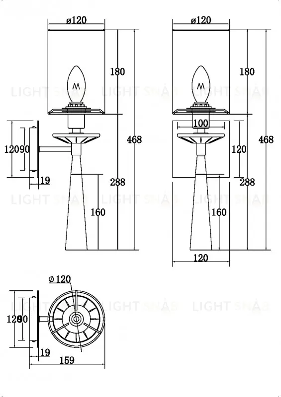 Бра Maytoni MOD224WL-01BS1 MOD224WL-01BS1