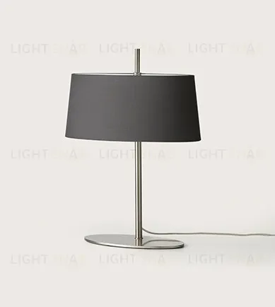 Настольная лампа Ona никель - черный абажур 074070