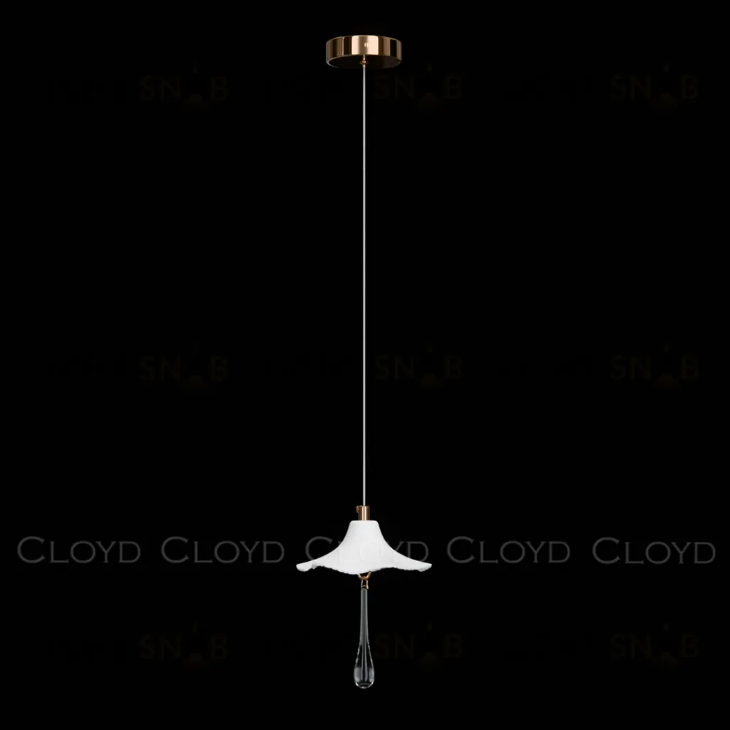  Подвесной светильник Cloyd SHANGRILA-A P1 / Ø16 см - керамика - золото (арт.11467)  11467