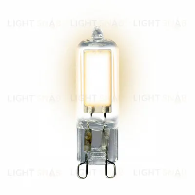 Лампа светодиодная (UL-00001815) Uniel G9 4W 3000K прозрачная LED-JCD-4W/WW/G9/CL GLZ01TR LED-JCD-4W/WW/G9/CL GLZ01TR