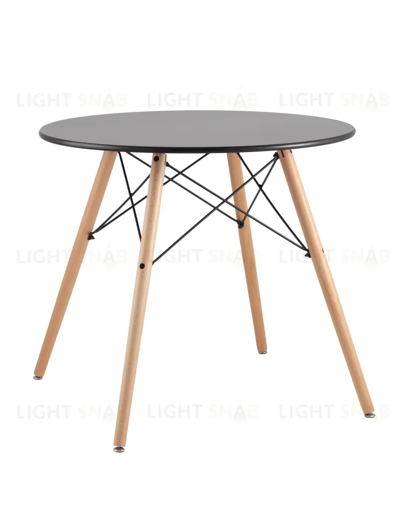 Стол круглый EAMES DSW NEW D=80 черный УТ000039067